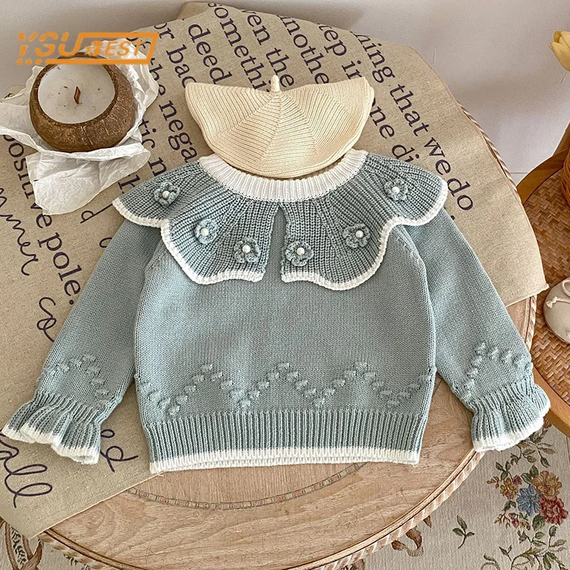 Infant Kids Baby Girls Long Sleeve Sweet Flower Knit Sweater Autumn Baby Girls Pullover Sweaters Children's Clothes 0-3Yrs
Infant Kids Baby Girls Long Sleeve Sweet Flower Knit Sweater Autumn Baby Girls Pullover Sweaters Children's Clothes 0-3Yrs