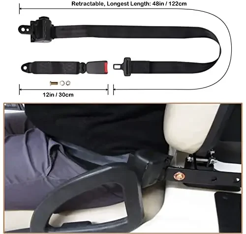 Retractable 48-Inch Universal Golf Cart Lap Seat Belts Set Of Two For Front And Rear Seats
Retractable 48-Inch Universal Golf Cart Lap Seat Belts Set Of Two For Front And Rear Seats