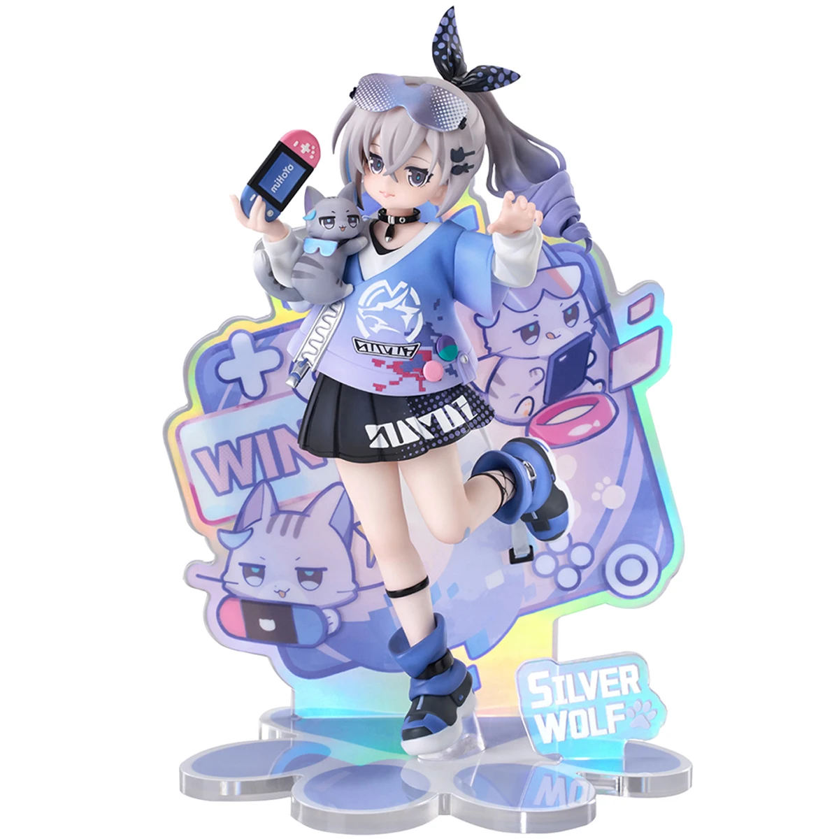 Original RIBOSE RISE UP+ Honkai Star Rail Little Cat Series Figure Silver Wolf Ver. 19cm Collectible Anime Figure Model Toy
Original RIBOSE RISE UP+ Honkai Star Rail Little Cat Series Figure Silver Wolf Ver. 19cm Collectible Anime Figure Model Toy