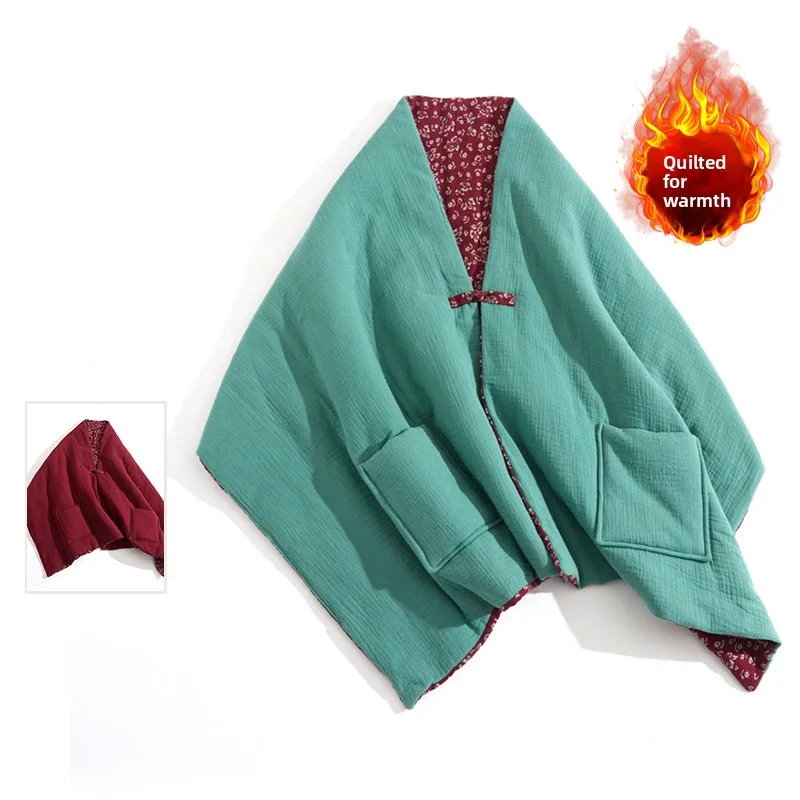 Thiened Хлопковое теплое шиловое пальто женское с v-образным вырезом в национальном стиле осень-зима нерегулярная накладка на плечи хлопковая верхняя одежда
Thiened Хлопковое теплое шиловое пальто женское с v-образным вырезом в национальном стиле осень-зима нерегулярная накладка на плечи хлопковая верхняя одежда