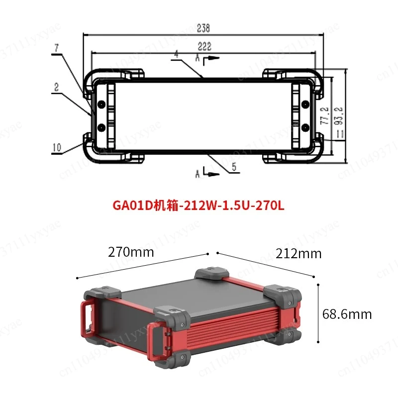 Aluminum alloy chassis shell industrial control equipment aluminum profile chassis
Aluminum alloy chassis shell industrial control equipment aluminum profile chassis