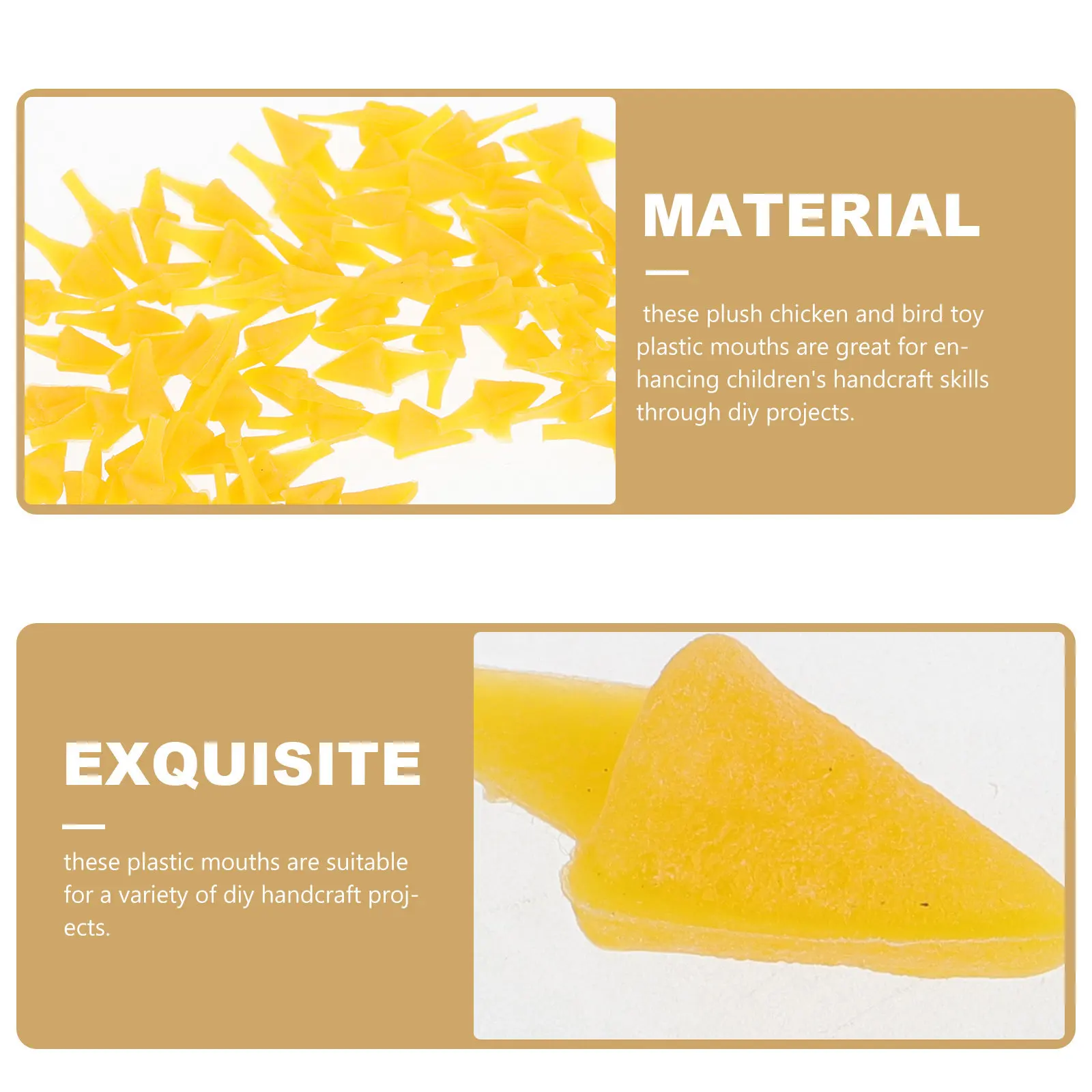 100 шт. пластиковых накладок-клювов для куриц и уток, для поделок своими руками, мини-аксессуары для птичьих мундштуков, для вязаных крючком плюшевых птиц
100 шт. пластиковых накладок-клювов для куриц и уток, для поделок своими руками, мини-аксессуары для птичьих мундштуков, для вязаных крючком плюшевых птиц