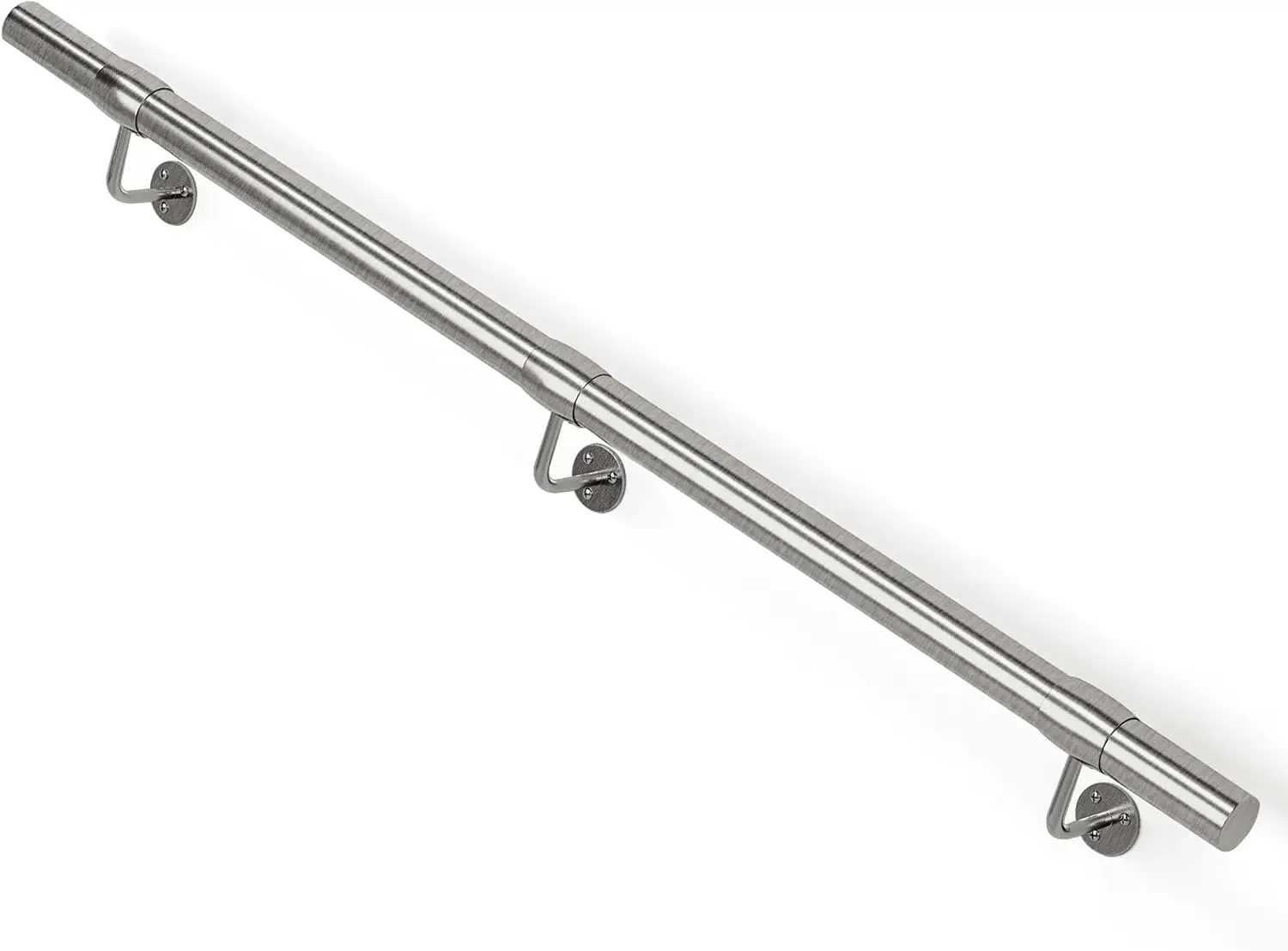 6 Ft Industrial Metal Stairs Handrail Kit, Sturdy Wall Mount 304 Stainless Steel Rail for Indoor Outdoor Use
6 Ft Industrial Metal Stairs Handrail Kit, Sturdy Wall Mount 304 Stainless Steel Rail for Indoor Outdoor Use