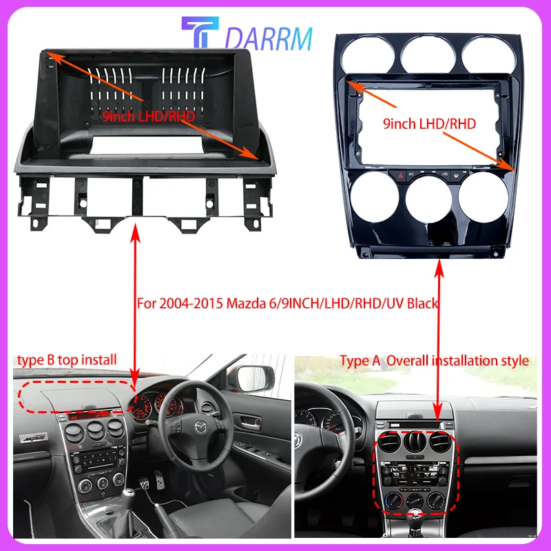 TDARRM Car Fascias For Mazda 6 2004-2015 9 inch Panel radio Frame Audio Installation Dash Fitting Panel Kit Big Screen 2Din
TDARRM Car Fascias For Mazda 6 2004-2015 9 inch Panel radio Frame Audio Installation Dash Fitting Panel Kit Big Screen 2Din