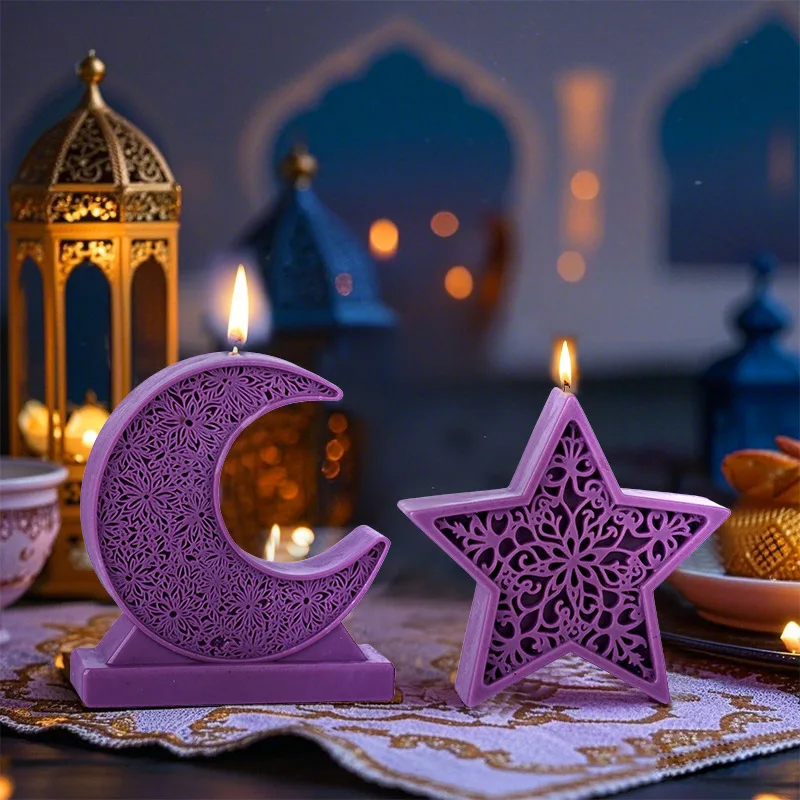 Star Moon Lantern Candle Silicone Mold DIY Handmade Wax Aroma Soap Gypsum Resin Mould Mandala Crescent Moon Home Decor
Star Moon Lantern Candle Silicone Mold DIY Handmade Wax Aroma Soap Gypsum Resin Mould Mandala Crescent Moon Home Decor