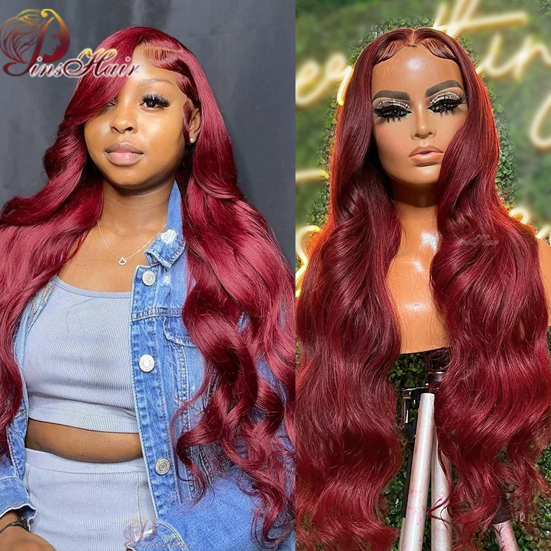99J Burgundy 13x6 HD Transparent Lace Front Human Hair Wigs Body Wave Lace Frontal Wig Red Color Remy Human Hair wig Pre Plucked
99J Burgundy 13x6 HD Transparent Lace Front Human Hair Wigs Body Wave Lace Frontal Wig Red Color Remy Human Hair wig Pre Plucked