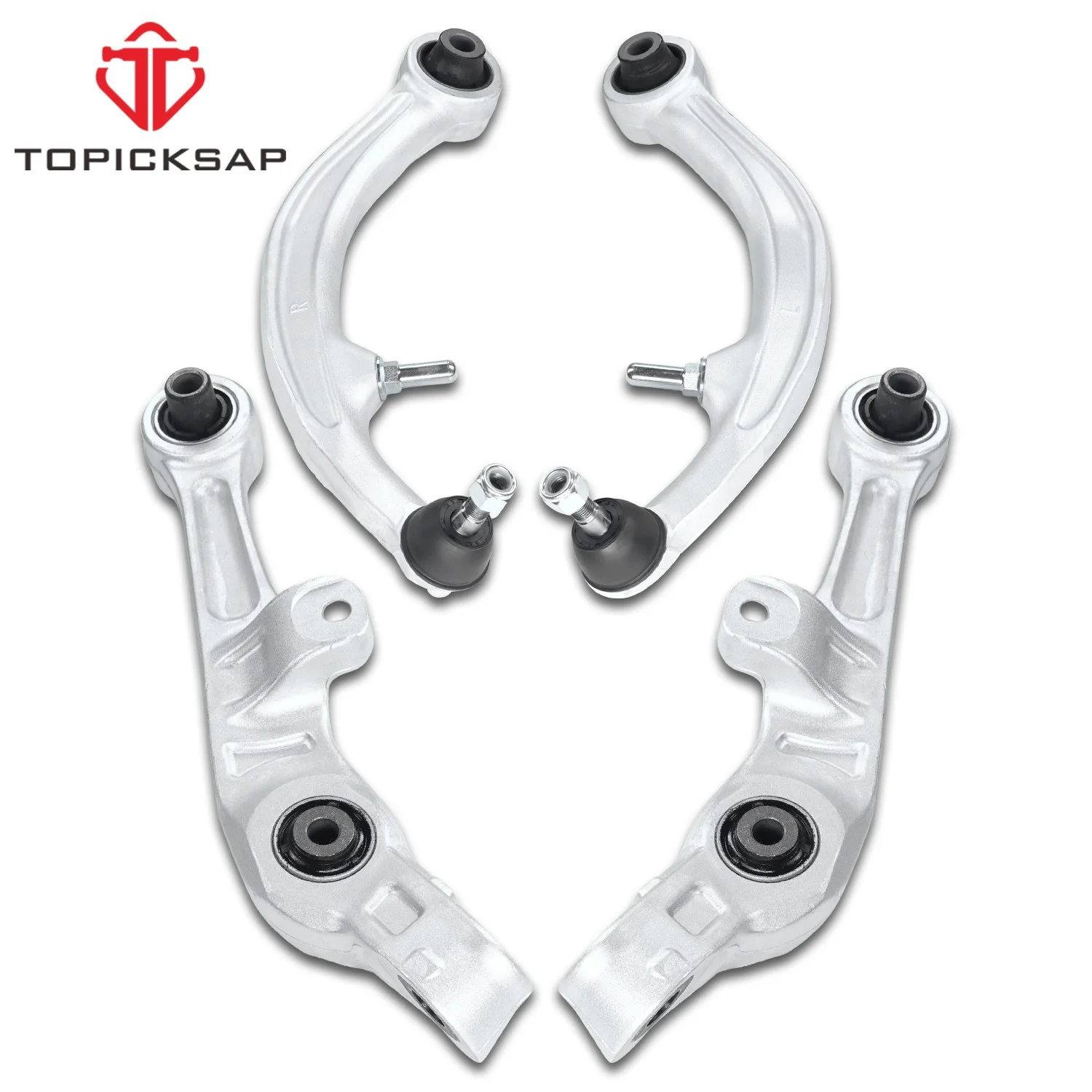 TOPICKSAP 4pcs Front Lower Forward Rearward Control Arm Kit 54500AM601 for Infiniti G35 RWD Nissan 350Z 2003 2004 2005 2006 2007
TOPICKSAP 4pcs Front Lower Forward Rearward Control Arm Kit 54500AM601 for Infiniti G35 RWD Nissan 350Z 2003 2004 2005 2006 2007
