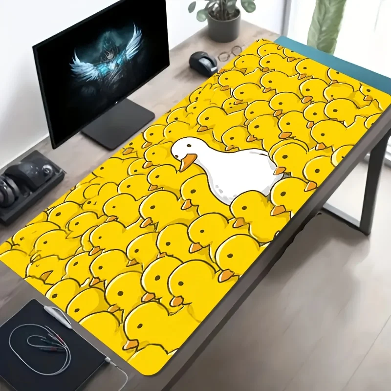 Whimsical White Duck in Yellow Rubber Ducks Large Mouse Pad Non-Slip Extended Desk Mat for Gaming Office Laptop and Workstation
Whimsical White Duck in Yellow Rubber Ducks Large Mouse Pad Non-Slip Extended Desk Mat for Gaming Office Laptop and Workstation