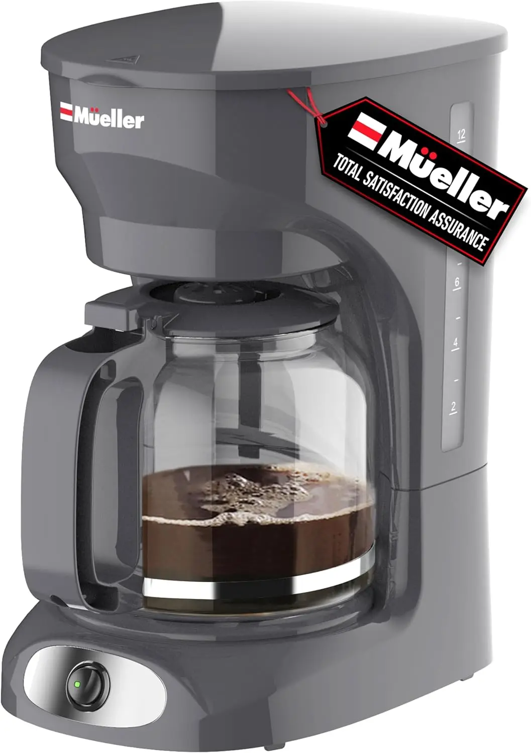 12-Cup Drip Coffee Maker Perfect for Home or Office, Borosilicate Carafe, Auto-Off, Reusable Filter, Anti-Drip, Keep-Warm Fun
12-Cup Drip Coffee Maker Perfect for Home or Office, Borosilicate Carafe, Auto-Off, Reusable Filter, Anti-Drip, Keep-Warm Fun