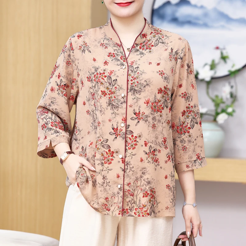 Элегантные блузки большого размера для женщин, топы, свободная винтажная рубашка с длинным рукавом, летняя женская одежда для женщин среднего возраста, 2024
Элегантные блузки большого размера для женщин, топы, свободная винтажная рубашка с длинным рукавом, летняя женская одежда для женщин среднего возраста, 2024