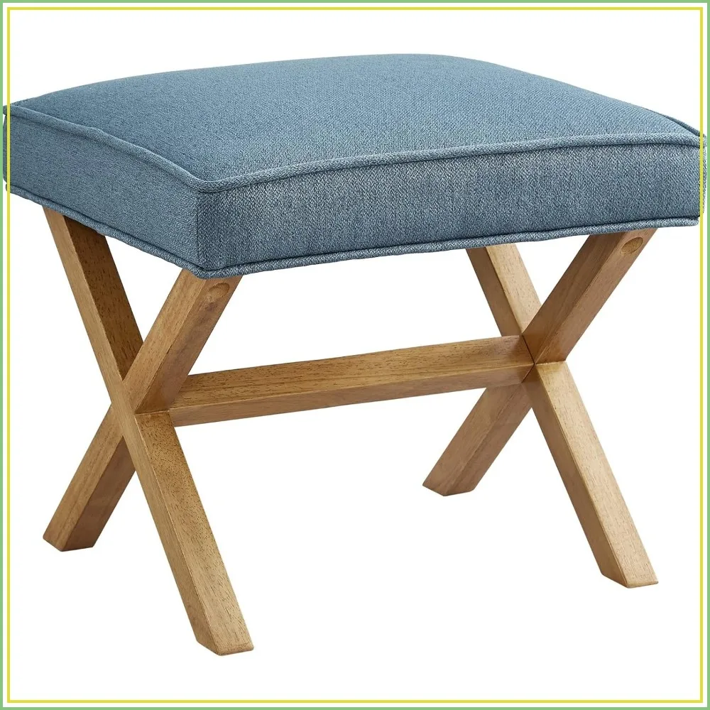 Mid-Century Modern Ottoman Stool, 20x18x18 Inch, Indigo Blue, for Living Room
Mid-Century Modern Ottoman Stool, 20x18x18 Inch, Indigo Blue, for Living Room