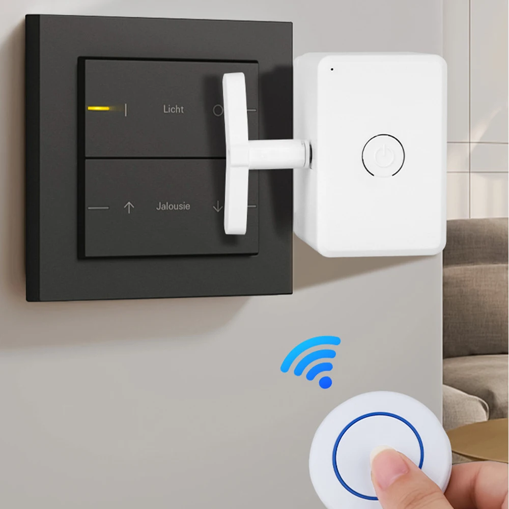 Cordless Remote Control Automatic Button Switch Lazy On Off Pusher for Lights & Electrical Tools, No Installation Needed
Cordless Remote Control Automatic Button Switch Lazy On Off Pusher for Lights & Electrical Tools, No Installation Needed
