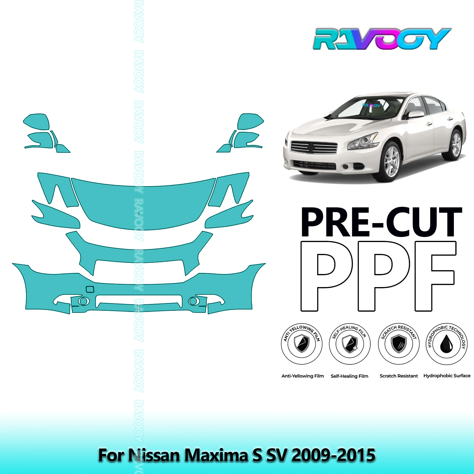 8.5Mil Precut PPF Paint Protection Film Full Vehicle Clear Bra For Nissan Maxima S SV 2009-2015
8.5Mil Precut PPF Paint Protection Film Full Vehicle Clear Bra For Nissan Maxima S SV 2009-2015