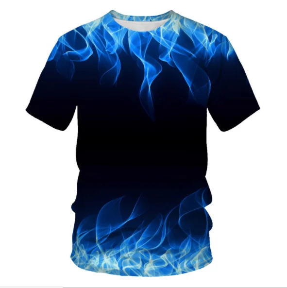 Summer Hot and Cool Flame Pattern 3D Digital Printing Trend Fashion T-shirt Casual Men's Round Neck Short Sleeved Shirt
Summer Hot and Cool Flame Pattern 3D Digital Printing Trend Fashion T-shirt Casual Men's Round Neck Short Sleeved Shirt
