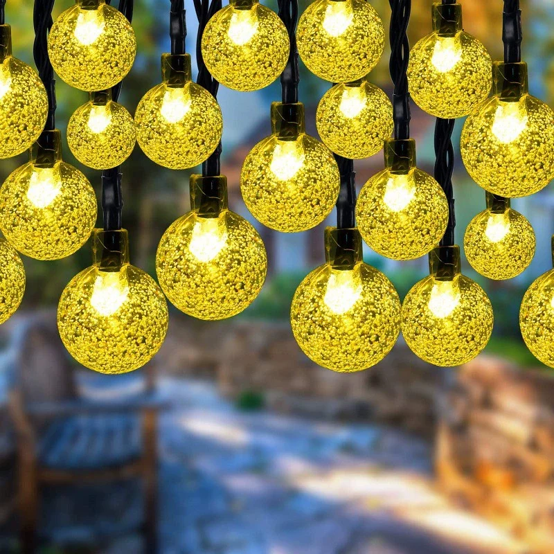Solar String Lights Outdoor Solar Powered Light Led Crystal Globe Light With 8 Modes Waterproof for Garden Christmas Party Decor
Solar String Lights Outdoor Solar Powered Light Led Crystal Globe Light With 8 Modes Waterproof for Garden Christmas Party Decor