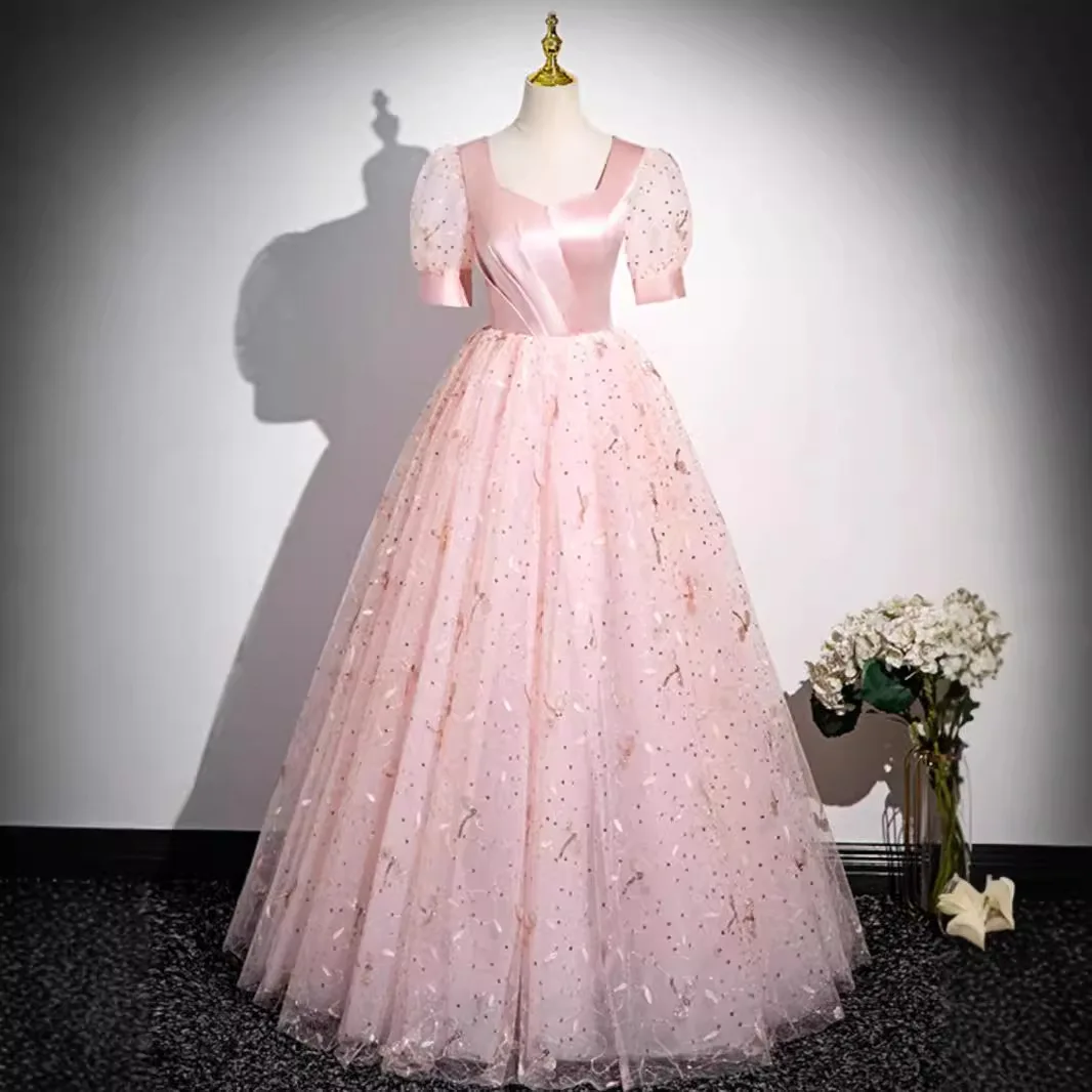 New Pink Evening Dress, Hosting Banquet, Coming of Age Ceremony, High-end Feeling, Niche High-end Vocal Art Examination Party
New Pink Evening Dress, Hosting Banquet, Coming of Age Ceremony, High-end Feeling, Niche High-end Vocal Art Examination Party