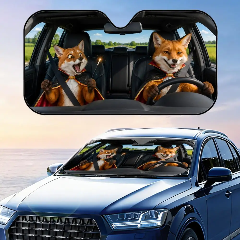 Fox in Magician Cape Sun Visor Car Windshield Sunshade UV Protection Reflective Foldable Heat Insulation Cover
Fox in Magician Cape Sun Visor Car Windshield Sunshade UV Protection Reflective Foldable Heat Insulation Cover