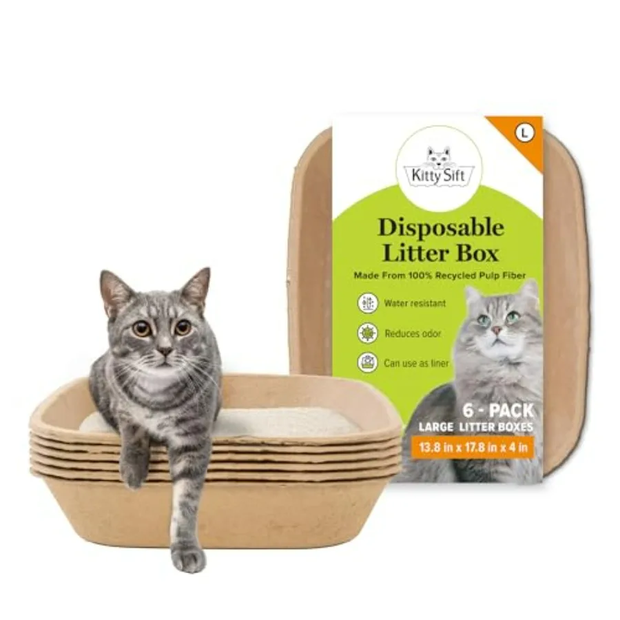 Disposable Cat Large, 6 Count, Durable Portable for Travel and Home, Eco-Friendly Disposable Controls Odor
Disposable Cat Large, 6 Count, Durable Portable for Travel and Home, Eco-Friendly Disposable Controls Odor
