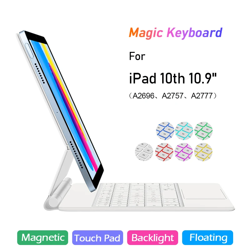 Smart keyboard For iPad 10 2022 10.9" Magnetic Case For iPad 10th Generation 10.9 Inch Tablet Wireless Keyboard Protective Cover
Smart keyboard For iPad 10 2022 10.9" Magnetic Case For iPad 10th Generation 10.9 Inch Tablet Wireless Keyboard Protective Cover