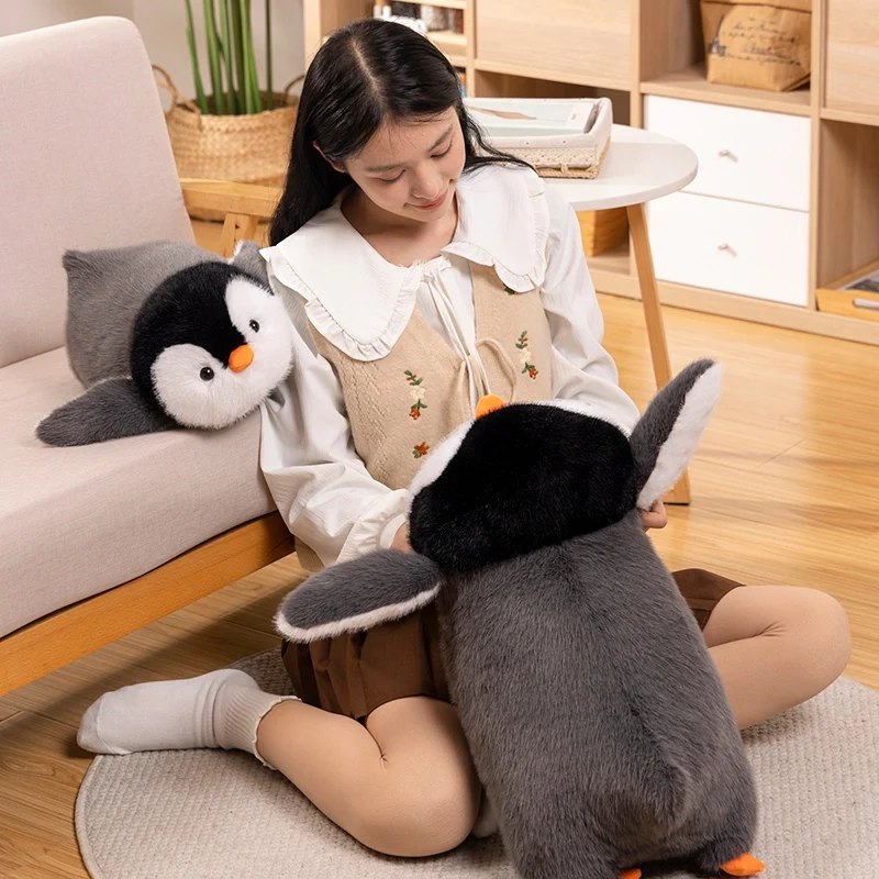 40/55cm Lying Grey Penguin Pillow Stuffed Cartoon Animal Plushie Peluche Comforting Sleeping Friend Birthday Gift
40/55cm Lying Grey Penguin Pillow Stuffed Cartoon Animal Plushie Peluche Comforting Sleeping Friend Birthday Gift