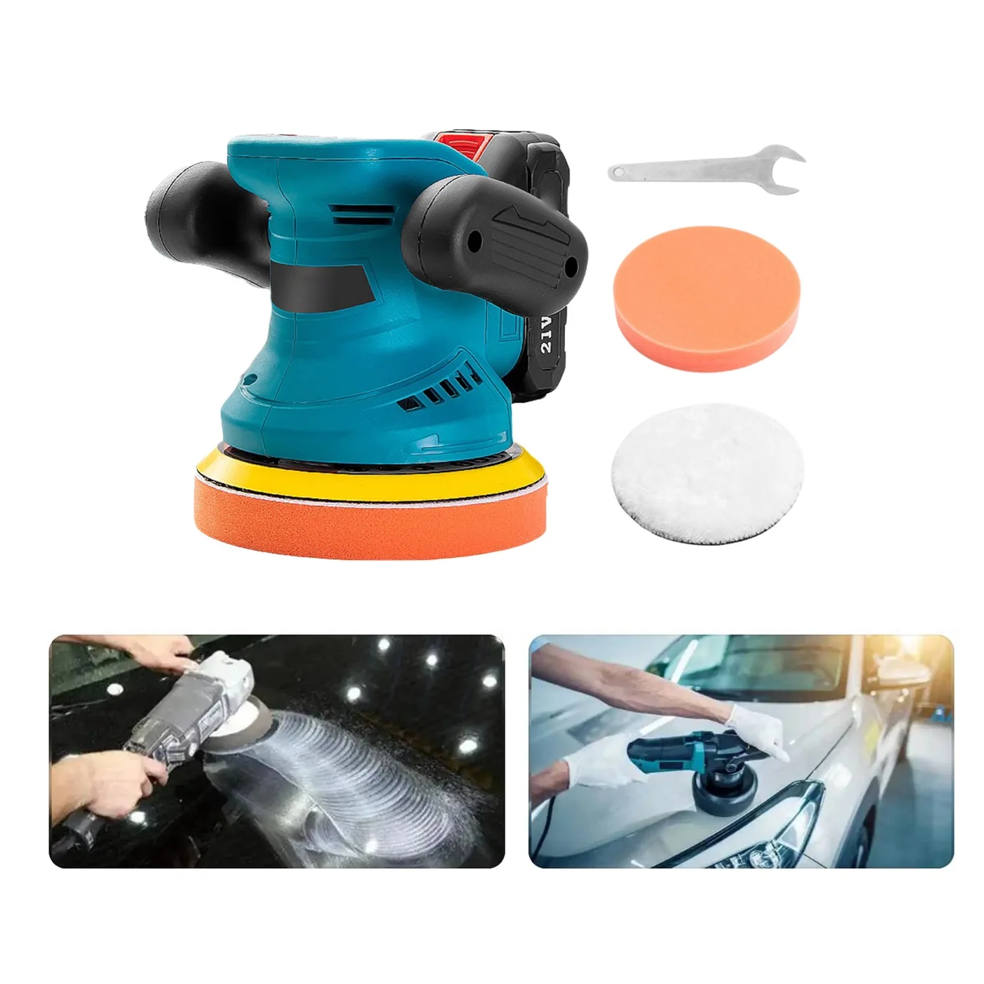 1pc 21V Cordless Car Polisher Household Buffer Polisher Detailing Polishing Waxing DC21V Cordless Car Polisher Power Tools
1pc 21V Cordless Car Polisher Household Buffer Polisher Detailing Polishing Waxing DC21V Cordless Car Polisher Power Tools