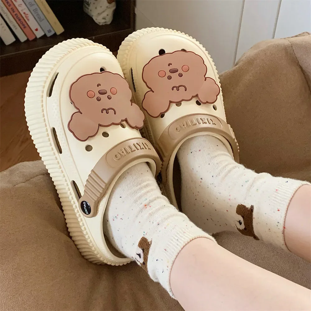 Lovely Dog Women's Summer Hollow Out Shoes Fashion Hundred Wear Outside Thick Bottom Cool Slippers
Lovely Dog Women's Summer Hollow Out Shoes Fashion Hundred Wear Outside Thick Bottom Cool Slippers