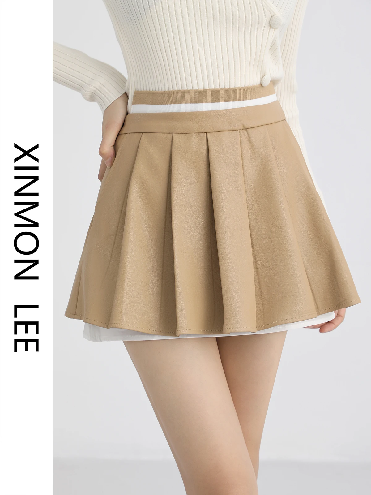 Юбка А-силуэта с высокой талией из искусственной кожи для женщин, облегающая, осенне-зимняя, новинка
Юбка А-силуэта с высокой талией из искусственной кожи для женщин, облегающая, осенне-зимняя, новинка