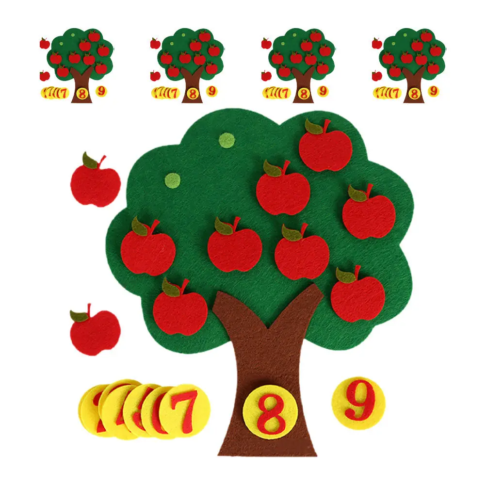 5Sets Montessori Math Educational Felt Tree Early Learning Counting Matching Game for Kindergarten Preschool Classroom
5Sets Montessori Math Educational Felt Tree Early Learning Counting Matching Game for Kindergarten Preschool Classroom