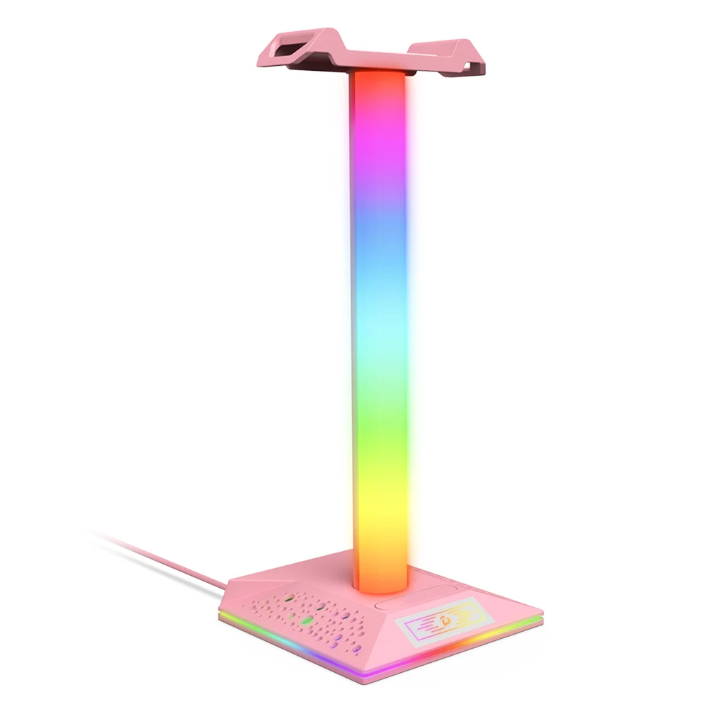 Светящаяся стойка для наушников RGB, подставка для наушников, монтируемая на голову, двойной USB-порт, сенсорное управление, зарядка для универсальных наушников
Светящаяся стойка для наушников RGB, подставка для наушников, монтируемая на голову, двойной USB-порт, сенсорное управление, зарядка для универсальных наушников