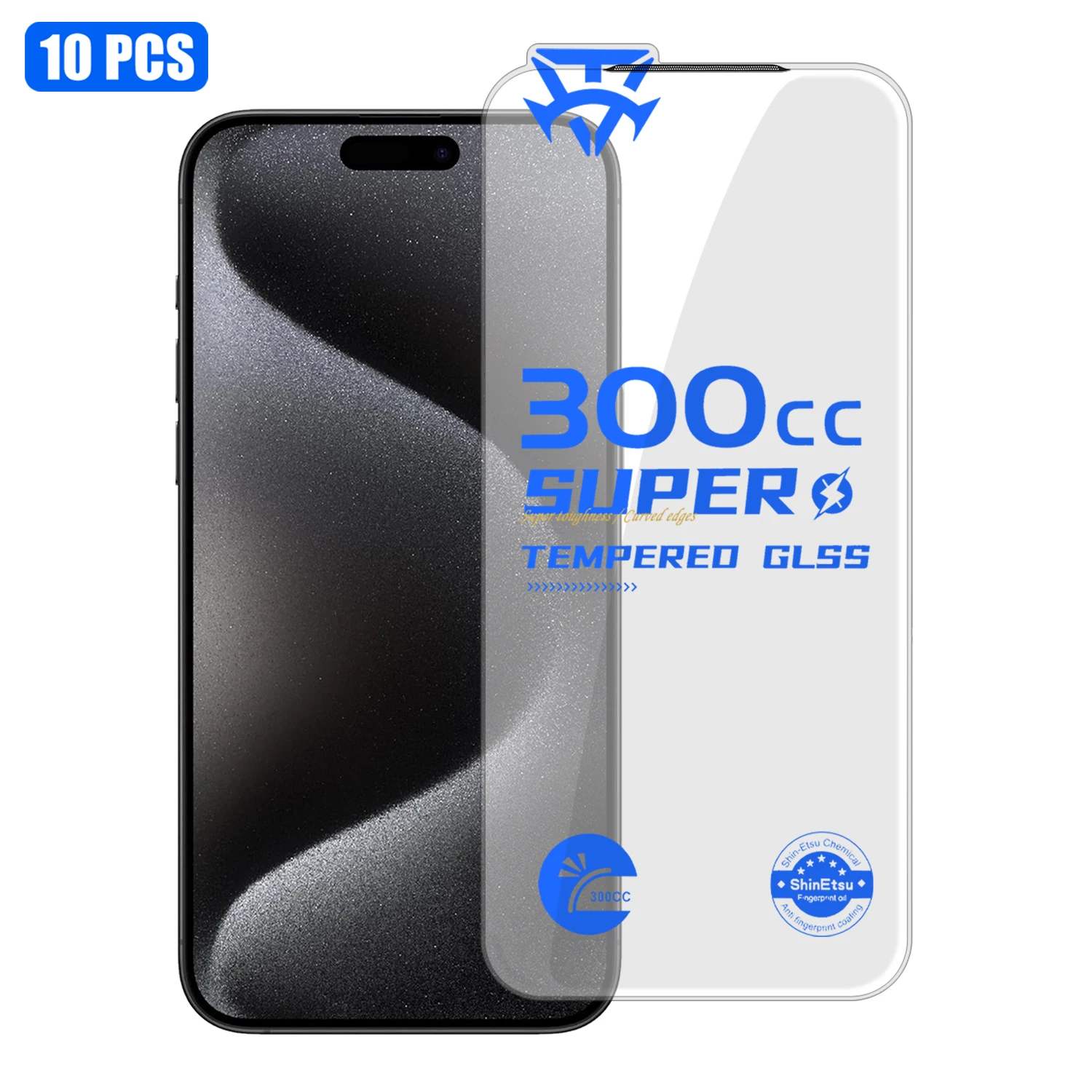 For iPhone 15 Pro Max 10Pcs Tempered Glass Film 9H+ 300CC Edgeless Anti Static HD Full Screen Protector - Transparent
For iPhone 15 Pro Max 10Pcs Tempered Glass Film 9H+ 300CC Edgeless Anti Static HD Full Screen Protector - Transparent
