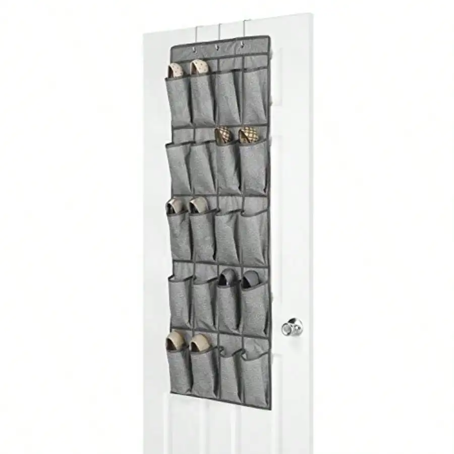 20 Pocket Over The Door Shoe Bag Hatch Gray
20 Pocket Over The Door Shoe Bag Hatch Gray