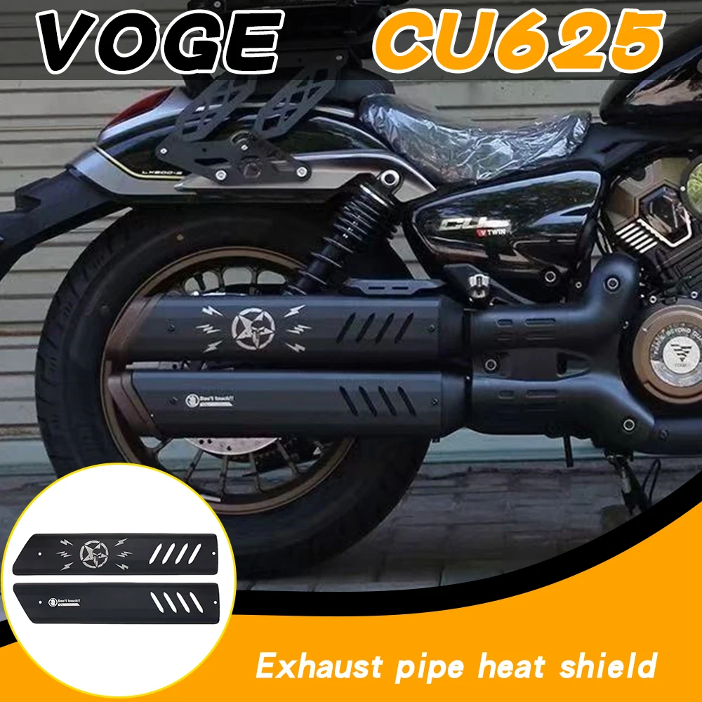 For VOGE CU625 heat shield, 625CU exhaust protection cover, scalding cover, and aftermarket accessories.
For VOGE CU625 heat shield, 625CU exhaust protection cover, scalding cover, and aftermarket accessories.