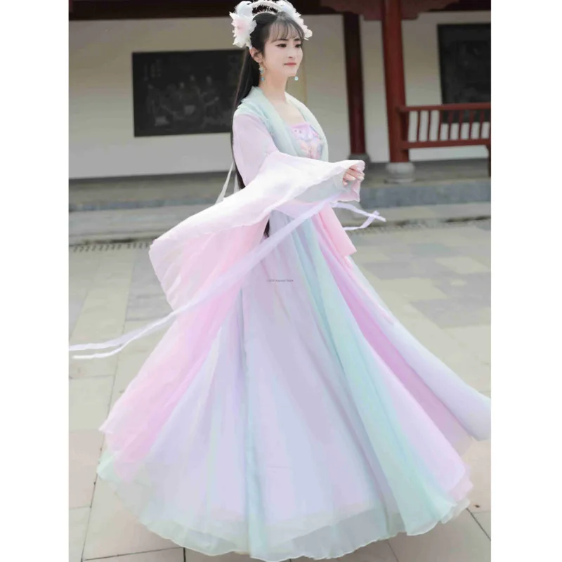 Classical Dancer Performance Costumes Chiffon Practice Dance Clothes Body Long Outer Green Pink Chinese Style Folk Dance Dress
Classical Dancer Performance Costumes Chiffon Practice Dance Clothes Body Long Outer Green Pink Chinese Style Folk Dance Dress