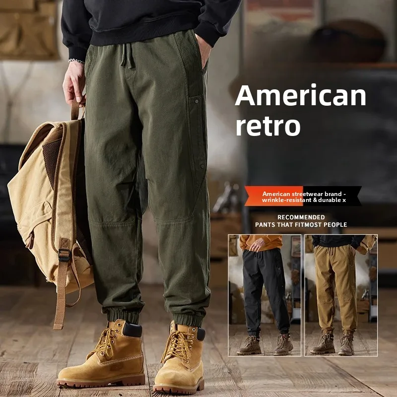 American Sle Workwear Pants Men's New 2025 Loose Cuffed Pure Cotton Trendy Brand Autumn Winter Fce Casual Long Trousers
American Sle Workwear Pants Men's New 2025 Loose Cuffed Pure Cotton Trendy Brand Autumn Winter Fce Casual Long Trousers