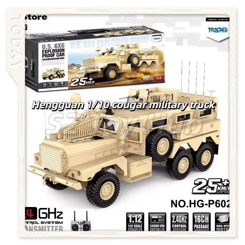 Hg P602 Cougar 1:12 Scale Rc Mrap Vehicle With Smoking Simulation Engine 2.4ghz Remote Control Military Toy For Collectors
Hg P602 Cougar 1:12 Scale Rc Mrap Vehicle With Smoking Simulation Engine 2.4ghz Remote Control Military Toy For Collectors