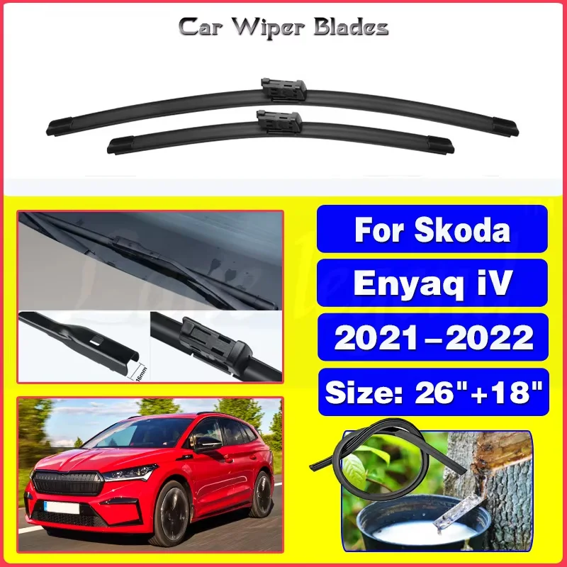 Car Front Wiper Blades For Skoda Enyaq iV 2021 2022 Front Window Cleaning Windshield Windscreen Car Accessories 26"+18"
Car Front Wiper Blades For Skoda Enyaq iV 2021 2022 Front Window Cleaning Windshield Windscreen Car Accessories 26"+18"