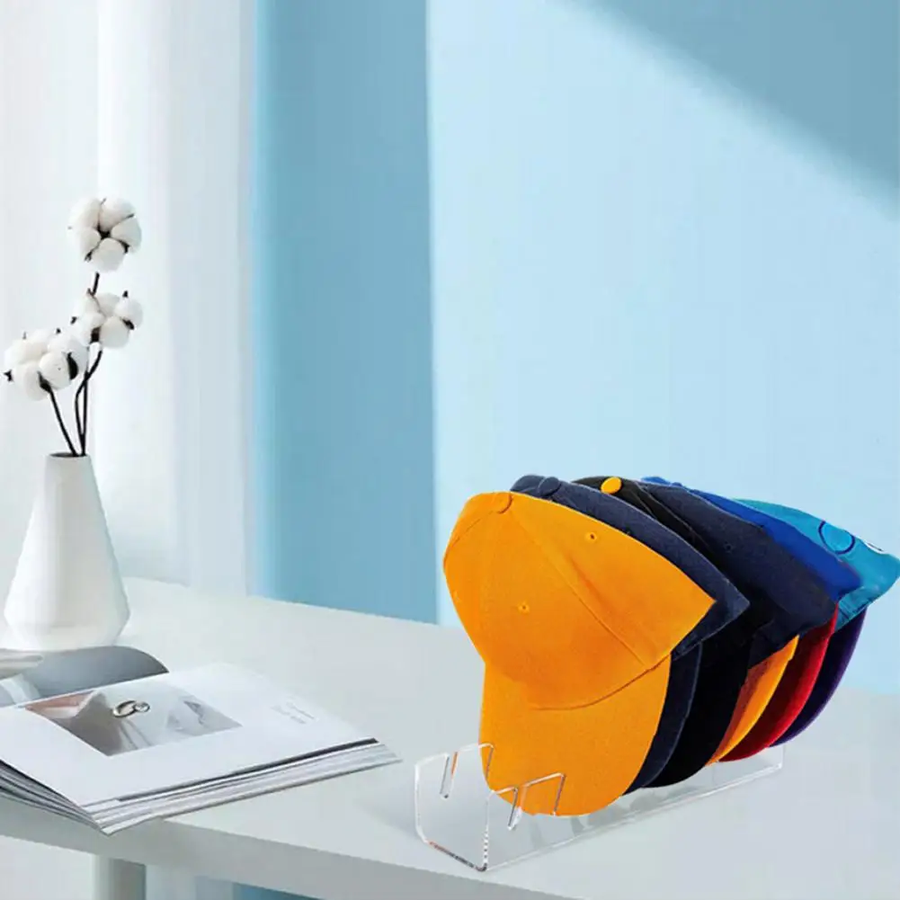 Hat Display Rack Acrylic Baseball Cap Organizer with Capacity Anti-slip Design for Desktop Storage Stable Space-saving Hat
Hat Display Rack Acrylic Baseball Cap Organizer with Capacity Anti-slip Design for Desktop Storage Stable Space-saving Hat