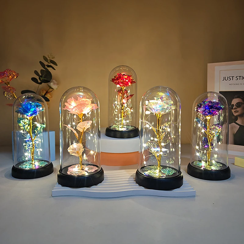 1 Set Light Up Wedding Galaxy Rose Decor Artificial Flowers LED Red Rose Valentine's Day Gift Rose In Acrylic Cover Stand
1 Set Light Up Wedding Galaxy Rose Decor Artificial Flowers LED Red Rose Valentine's Day Gift Rose In Acrylic Cover Stand