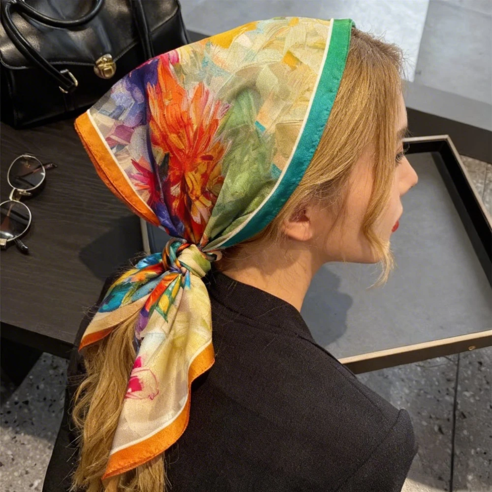 68cm Oil Painting Style Floral Hijab Spring and Summer Thin Polyester Scarf for Women Trendy and Versatile Neck Shawl Hijab
68cm Oil Painting Style Floral Hijab Spring and Summer Thin Polyester Scarf for Women Trendy and Versatile Neck Shawl Hijab