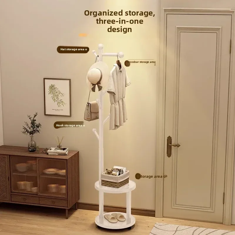 New model Internet Celebrity Bedside Coat Rack Living Room Solid Wood Hanger Double Storage Home Floor Hanger Bedroom premium
New model Internet Celebrity Bedside Coat Rack Living Room Solid Wood Hanger Double Storage Home Floor Hanger Bedroom premium