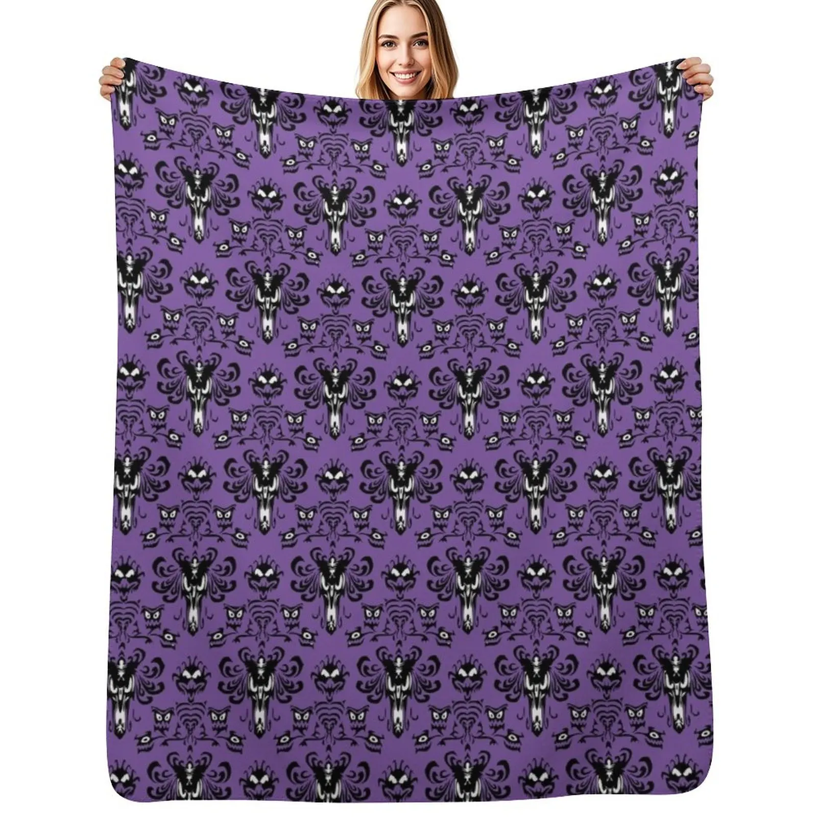 Haunted Mansion Wallpaper Throw Blanket Easy Care Comfortable Blanket for Couch
Haunted Mansion Wallpaper Throw Blanket Easy Care Comfortable Blanket for Couch