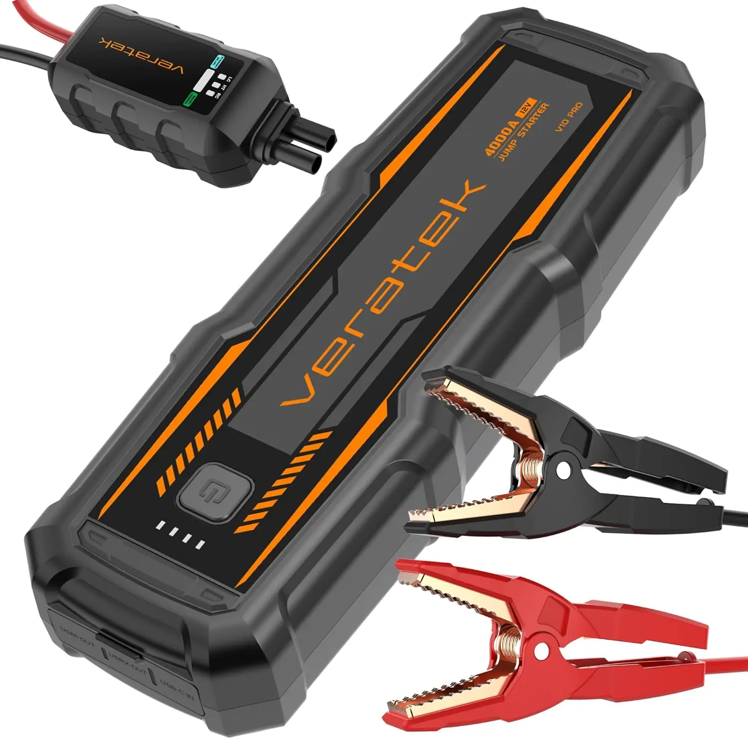 ReelCharge V10 Pro 4000A Car Battery Jump Starter Portable 10 0L Gas 8 0L Diesel 12V Lithium Battery Booster Pack
ReelCharge V10 Pro 4000A Car Battery Jump Starter Portable 10 0L Gas 8 0L Diesel 12V Lithium Battery Booster Pack