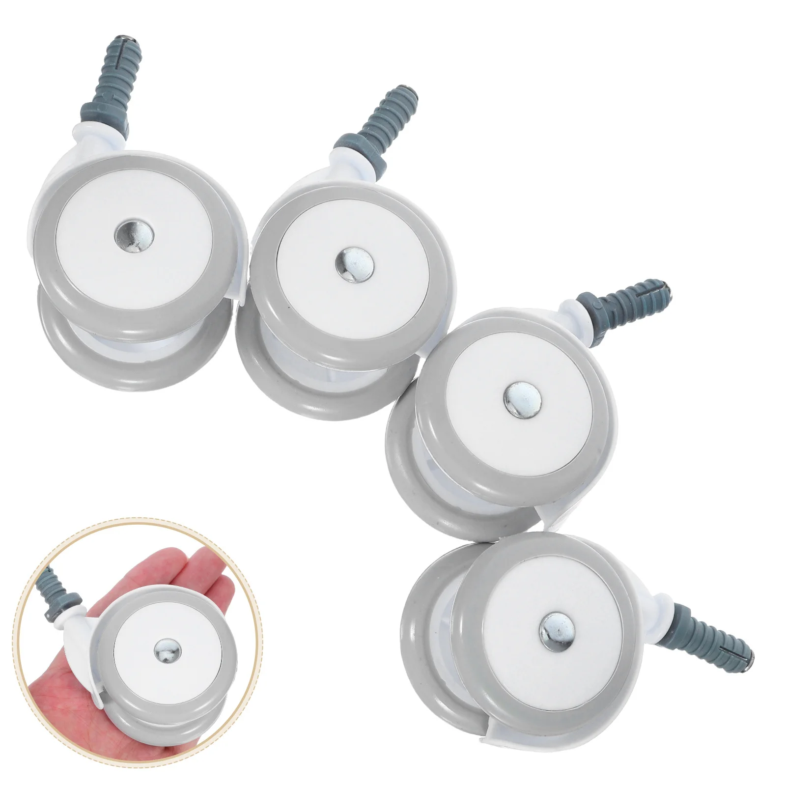 4Pcs Quiet Rolling Caster Wheels for Baby Walkers Silent Swivel Replacement Parts Enhanced Shock Absorption Universal Fit 10Mm
4Pcs Quiet Rolling Caster Wheels for Baby Walkers Silent Swivel Replacement Parts Enhanced Shock Absorption Universal Fit 10Mm