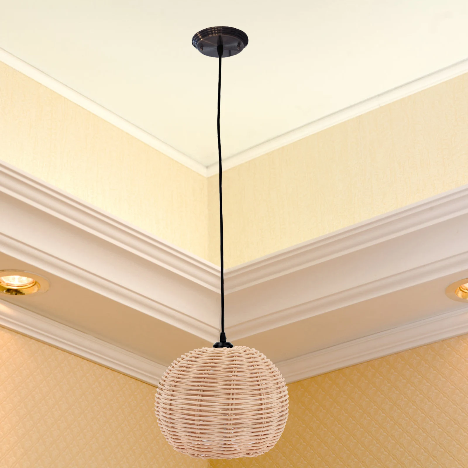 Креативный плетеный светильник из ротанга, декоративный абажур, нежный аксессуар для спальни, гостиной, офиса, отеля, простая установка, нет
Креативный плетеный светильник из ротанга, декоративный абажур, нежный аксессуар для спальни, гостиной, офиса, отеля, простая установка, нет