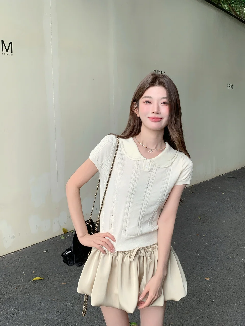 Kumikumi Summer Slimming Short Sleeve Knitted Sweater And Half Skirt Two Piece Set Women's Fashion High Waist Straight Tube
Kumikumi Summer Slimming Short Sleeve Knitted Sweater And Half Skirt Two Piece Set Women's Fashion High Waist Straight Tube