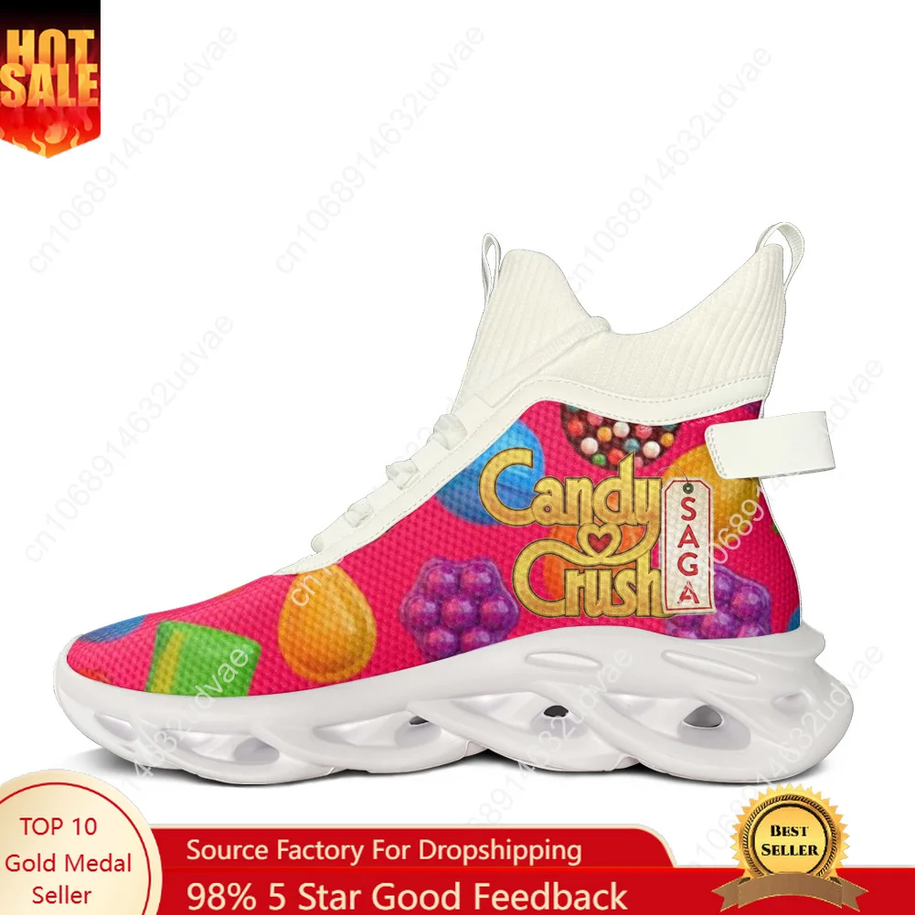 Candy Crush Saga High Top Flats Sneakers Mens Womens Sports Running Shoes High Quality Sneaker Lace Up Mesh Footwear Custom Shoe
Candy Crush Saga High Top Flats Sneakers Mens Womens Sports Running Shoes High Quality Sneaker Lace Up Mesh Footwear Custom Shoe