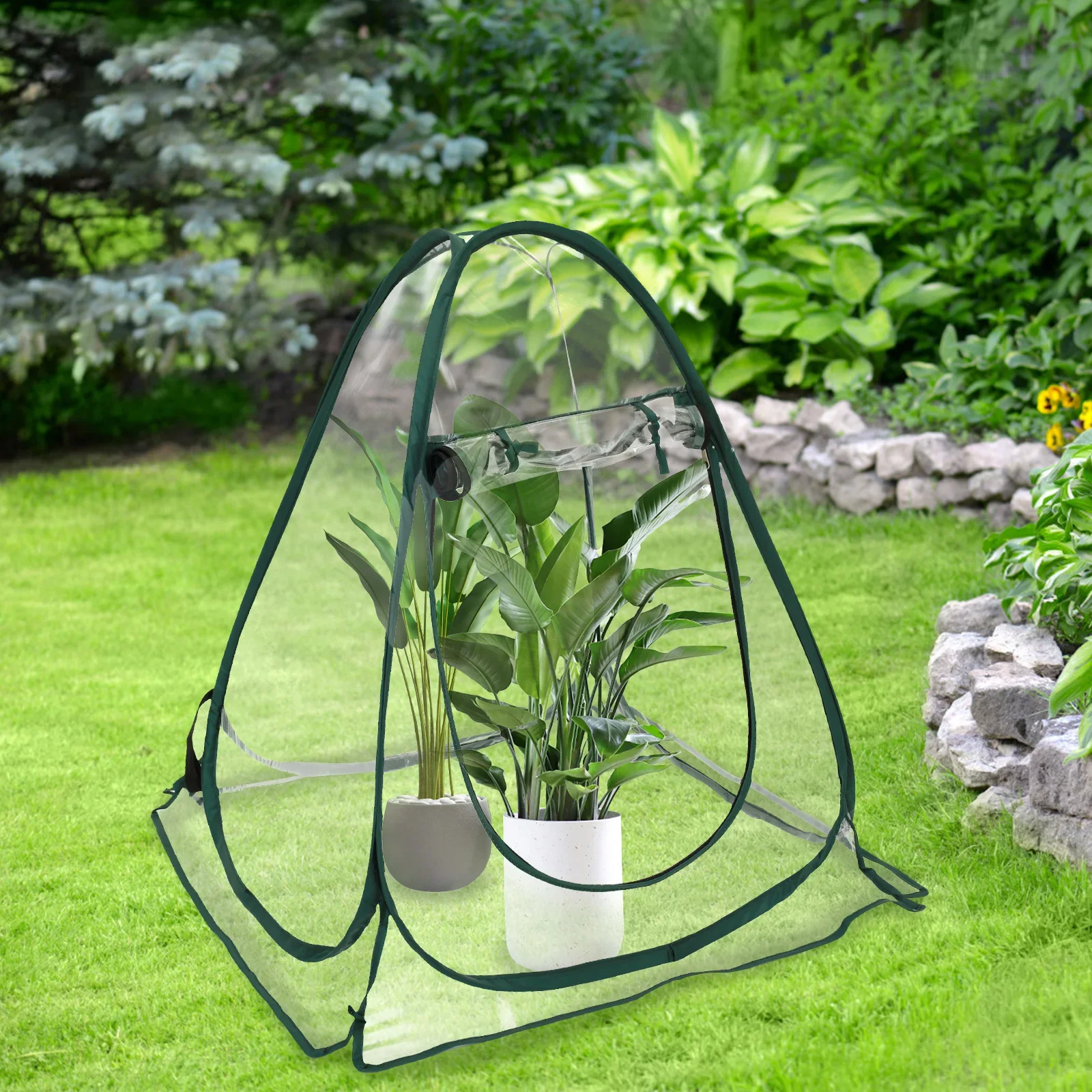 1Pc PVC Portable Mini Garden Greenhouse Cover Foldable Pop Up Greenhouse Waterproof Small Greenhouse for Cold Frost Protection
1Pc PVC Portable Mini Garden Greenhouse Cover Foldable Pop Up Greenhouse Waterproof Small Greenhouse for Cold Frost Protection
