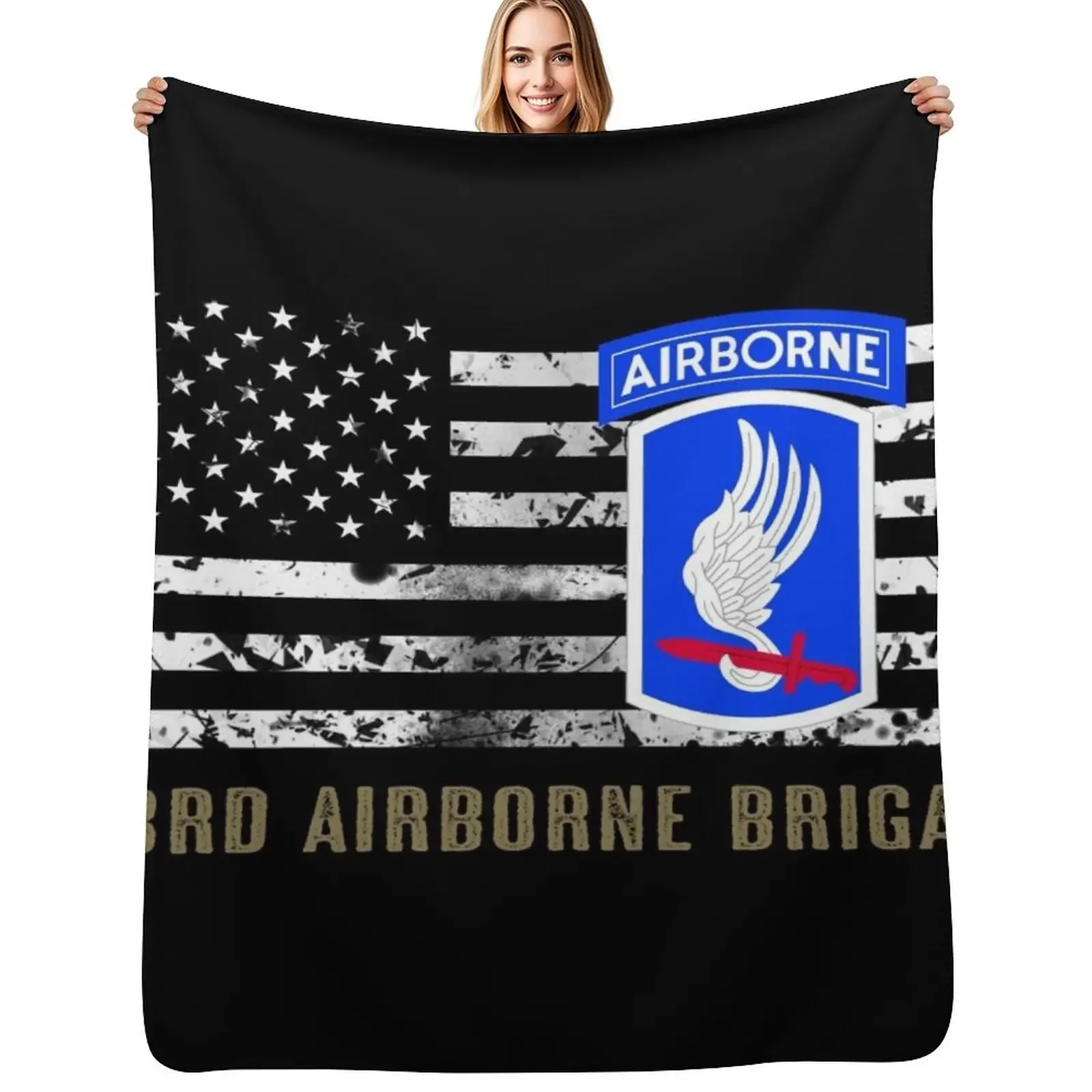 173rd Airborne Brigade (Distressed Flag) Throw Blanket Plush Stuffeds Bed linens Blanket
173rd Airborne Brigade (Distressed Flag) Throw Blanket Plush Stuffeds Bed linens Blanket