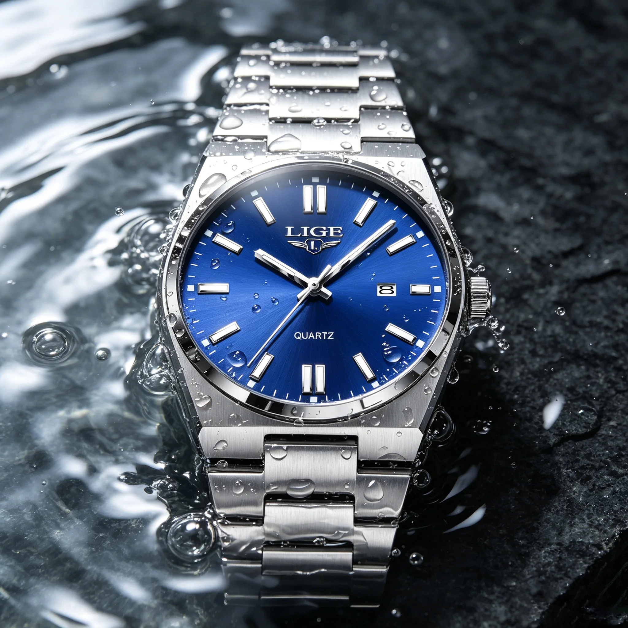 LIGE Watch Man Top Brand Luxury Business Quartz Wristwatch Stainless Steel Waterproof Calendar Chronograph Analog Watch for Men
LIGE Watch Man Top Brand Luxury Business Quartz Wristwatch Stainless Steel Waterproof Calendar Chronograph Analog Watch for Men