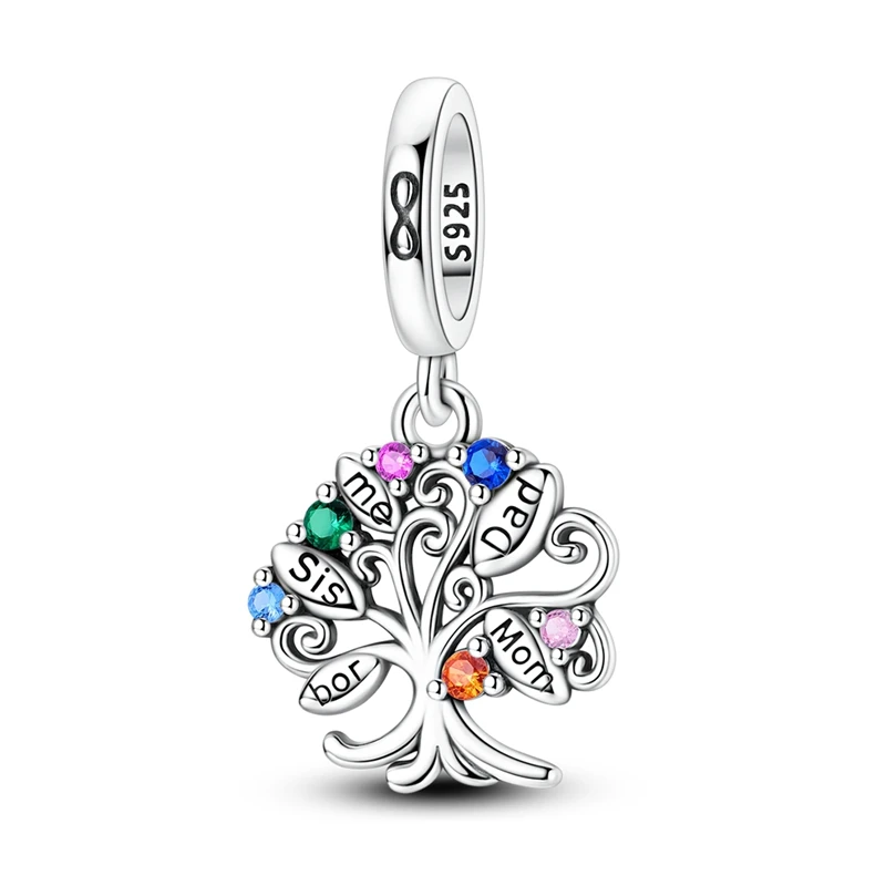 925 Sterling Silver Charms Bead CZ Zircon Family Tree of Life Dangle Fit Original Bracelet DIY Women Jewelry
925 Sterling Silver Charms Bead CZ Zircon Family Tree of Life Dangle Fit Original Bracelet DIY Women Jewelry